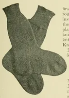 An illustration from Khaki knitting book (1917)