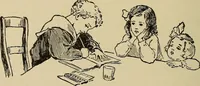 An illustration from The kindergarten in the home; a book for parents and for all interested in child-training (1909)