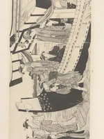 An illustration from Kiyonaga, Buncho, Sharaku : estampes japonaises tirées des collections de mm. Bing, Bouasse-Lebel, Bullier, comte de Camondo, mme E. Chausson, Chialiva ... [et d'autres] Et exposées au Musée des arts décoratifs en janvier 1911 (1911)