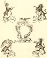 Picture 17 of 26 from Knight's heraldic illustrations designed for the use of herald painters and engravers (1843), leaf 26