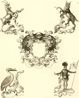 An illustration from Knight's heraldic illustrations designed for the use of herald painters and engravers (1843)