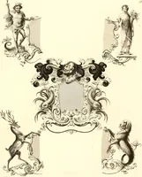 Picture 24 of 26 from Knight's heraldic illustrations designed for the use of herald painters and engravers (1843), leaf 40