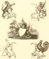 An illustration from Knight's heraldic illustrations designed for the use of herald painters and engravers (1843)