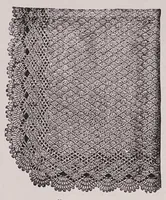 An illustration from Knitting and crochet. A guide to the use of the needle and the hook .. (1885)