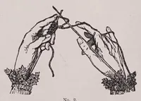 Picture 1 of 17 from Knitting and crochet. A guide to the use of the needle and the hook .. (1885), leaf 18