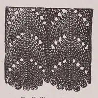 An illustration from Knitting and crochet. A guide to the use of the needle and the hook .. (1885)