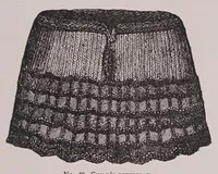 An illustration from Knitting and crochet. A guide to the use of the needle and the hook .. (1885)