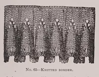 Picture 6 of 17 from Knitting and crochet. A guide to the use of the needle and the hook .. (1885), leaf 49