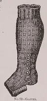 An illustration from Knitting and crochet. A guide to the use of the needle and the hook .. (1885)