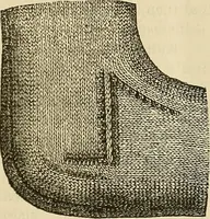 An illustration from Knitting : how to knit and what to knit... (1884)