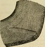 An illustration from Knitting : how to knit and what to knit... (1884)