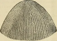 An illustration from Knitting : how to knit and what to knit... (1884)