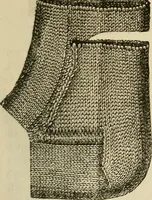 An illustration from Knitting : how to knit and what to knit... (1884)