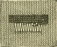 An illustration from Knitting : how to knit and what to knit... (1884)