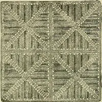 An illustration from Knitting : how to knit and what to knit... (1884)