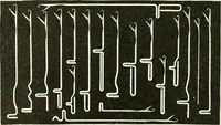 An illustration from Knitting; a manual of practical instruction in the mechanical details of all types of knitting machinery, their operation, adjustment, and care (1909)