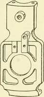 An illustration from Knitting; a manual of practical instruction in the mechanical details of all types of knitting machinery, their operation, adjustment, and care (1909)