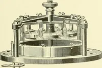 An illustration from Knitting; a manual of practical instruction in the mechanical details of all types of knitting machinery, their operation, adjustment, and care (1909)