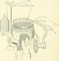 Picture 179 of 271 from Knitting; a manual of practical instruction in the mechanical details of all types of knitting machinery, their operation, adjustment, and care (1909), leaf 245
