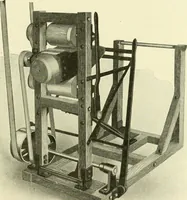 An illustration from Knitting; a manual of practical instruction in the mechanical details of all types of knitting machinery, their operation, adjustment, and care (1909)