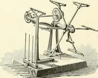 An illustration from Knitting; a manual of practical instruction in the mechanical details of all types of knitting machinery, their operation, adjustment, and care (1909)