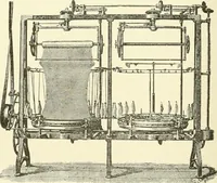 An illustration from Knitting; a manual of practical instruction in the mechanical details of all types of knitting machinery, their operation, adjustment, and care (1909)