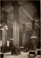 An illustration from Koll's patent lock-joint staved and turned columns. (1913)