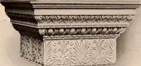 An illustration from Koll's patent lock-joint staved and turned columns. (1913)