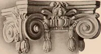 An illustration from Koll's patent lock-joint staved and turned columns. (1913)