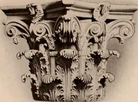 An illustration from Koll's patent lock-joint staved and turned columns. (1913)