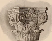 An illustration from Koll's patent lock-joint staved and turned columns. (1913)