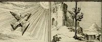 An illustration from Komste van Zyne Majesteit Willem III. koning van Groot Britanje, enz. in Holland, of, Te omstandelyke beschryving van alles, : het welke op des zelfs komste en geduurende zyn verblyf, in's Graavenhaage en elders, ten teeken van vreugde en eere, is opgerecht en voorgevallen (1691)