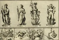 An illustration from Komste van Zyne Majesteit Willem III. koning van Groot Britanje, enz. in Holland, of, Te omstandelyke beschryving van alles, : het welke op des zelfs komste en geduurende zyn verblyf, in's Graavenhaage en elders, ten teeken van vreugde en eere, is opgerecht en voorgevallen (1691)