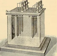 An illustration from Konstruktion, Bau und Betrieb von Funkeninduktoren und deren Anwendung, mit besonderer Berücksichtigung der Röntgenstrahlen-Technik (1904)
