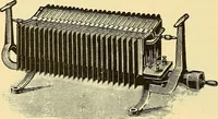 An illustration from Konstruktion, Bau und Betrieb von Funkeninduktoren und deren Anwendung, mit besonderer Berücksichtigung der Röntgenstrahlen-Technik (1904)
