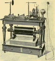 An illustration from Konstruktion, Bau und Betrieb von Funkeninduktoren und deren Anwendung, mit besonderer Berücksichtigung der Röntgenstrahlen-Technik (1904)