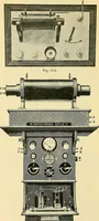 An illustration from Konstruktion, Bau und Betrieb von Funkeninduktoren und deren Anwendung, mit besonderer Berücksichtigung der Röntgenstrahlen-Technik (1904)