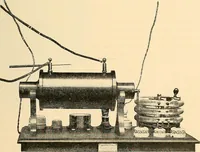 An illustration from Konstruktion, Bau und Betrieb von Funkeninduktoren und deren Anwendung, mit besonderer Berücksichtigung der Röntgenstrahlen-Technik (1904)