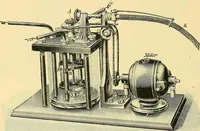 An illustration from Konstruktion, Bau und Betrieb von Funkeninduktoren und deren Anwendung, mit besonderer Berücksichtigung der Röntgenstrahlen-Technik (1904)