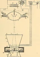 An illustration from Konstruktion, Bau und Betrieb von Funkeninduktoren und deren Anwendung, mit besonderer Berücksichtigung der Röntgenstrahlen-Technik (1904)