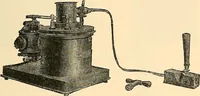 An illustration from Konstruktion, Bau und Betrieb von Funkeninduktoren und deren Anwendung, mit besonderer Berücksichtigung der Röntgenstrahlen-Technik (1904)