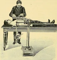 An illustration from Konstruktion, Bau und Betrieb von Funkeninduktoren und deren Anwendung, mit besonderer Berücksichtigung der Röntgenstrahlen-Technik (1904)