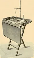 An illustration from Konstruktion, Bau und Betrieb von Funkeninduktoren und deren Anwendung, mit besonderer Berücksichtigung der Röntgenstrahlen-Technik (1904)