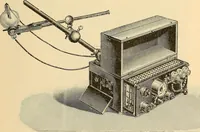 An illustration from Konstruktion, Bau und Betrieb von Funkeninduktoren und deren Anwendung, mit besonderer Berücksichtigung der Röntgenstrahlen-Technik (1904)