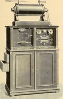 An illustration from Konstruktion, Bau und Betrieb von Funkeninduktoren und deren Anwendung, mit besonderer Berücksichtigung der Röntgenstrahlen-Technik (1904)