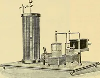 An illustration from Konstruktion, Bau und Betrieb von Funkeninduktoren und deren Anwendung, mit besonderer Berücksichtigung der Röntgenstrahlen-Technik (1904)