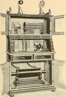 An illustration from Konstruktion, Bau und Betrieb von Funkeninduktoren und deren Anwendung, mit besonderer Berücksichtigung der Röntgenstrahlen-Technik (1904)