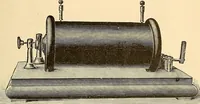 An illustration from Konstruktion, Bau und Betrieb von Funkeninduktoren und deren Anwendung, mit besonderer Berücksichtigung der Röntgenstrahlen-Technik (1904)
