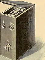 An illustration from Konstruktion, Bau und Betrieb von Funkeninduktoren und deren Anwendung, mit besonderer Berücksichtigung der Röntgenstrahlen-Technik (1904)