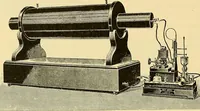 An illustration from Konstruktion, Bau und Betrieb von Funkeninduktoren und deren Anwendung, mit besonderer Berücksichtigung der Röntgenstrahlen-Technik (1904)
